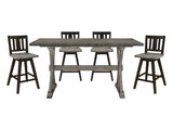 Amsonia Gray 5-piece Dining Table Set - Ornate Home