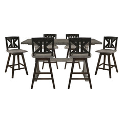 Amsonia Gray 7pc Dining Set - Ornate Home