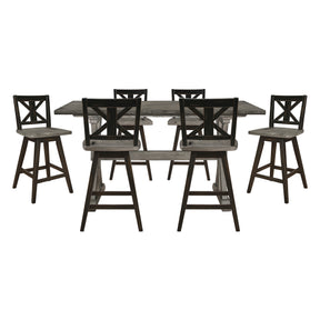 Amsonia Gray 7pc Dining Set - Ornate Home