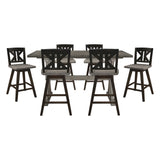 Amsonia Gray 7pc Dining Set - Ornate Home