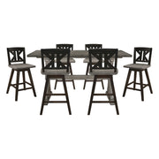 Amsonia Gray 7pc Dining Set - Ornate Home