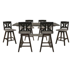 Amsonia Gray 7pc Dining Set - Ornate Home