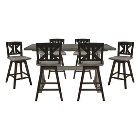 Amsonia Gray 7pc Dining Set - Ornate Home