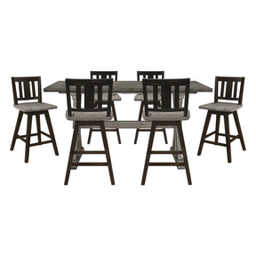 Amsonia Gray 7pc Dining Set - Ornate Home