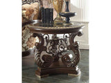 Anabella Brown Cherry End Table  / HD-8013 - Ornate Home