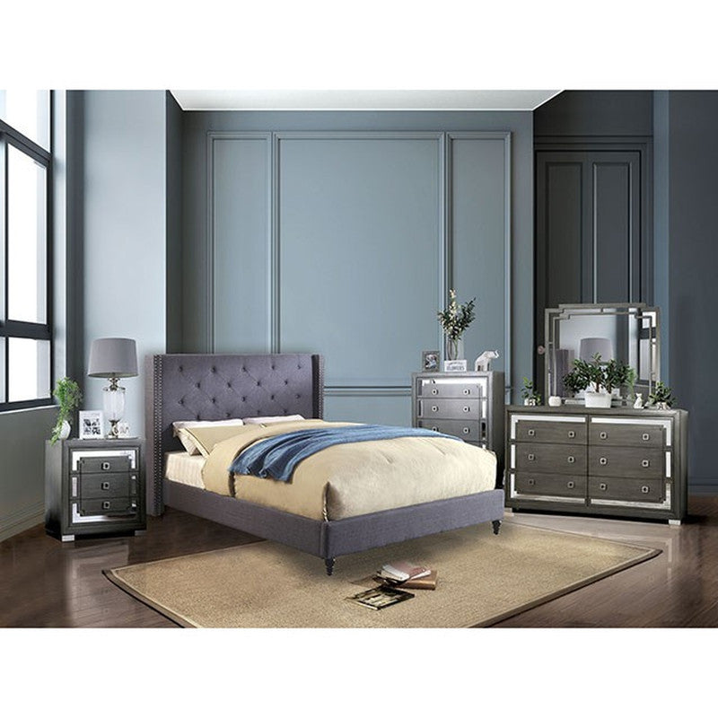 Anabelle Blue E.King Bed - Ornate Home
