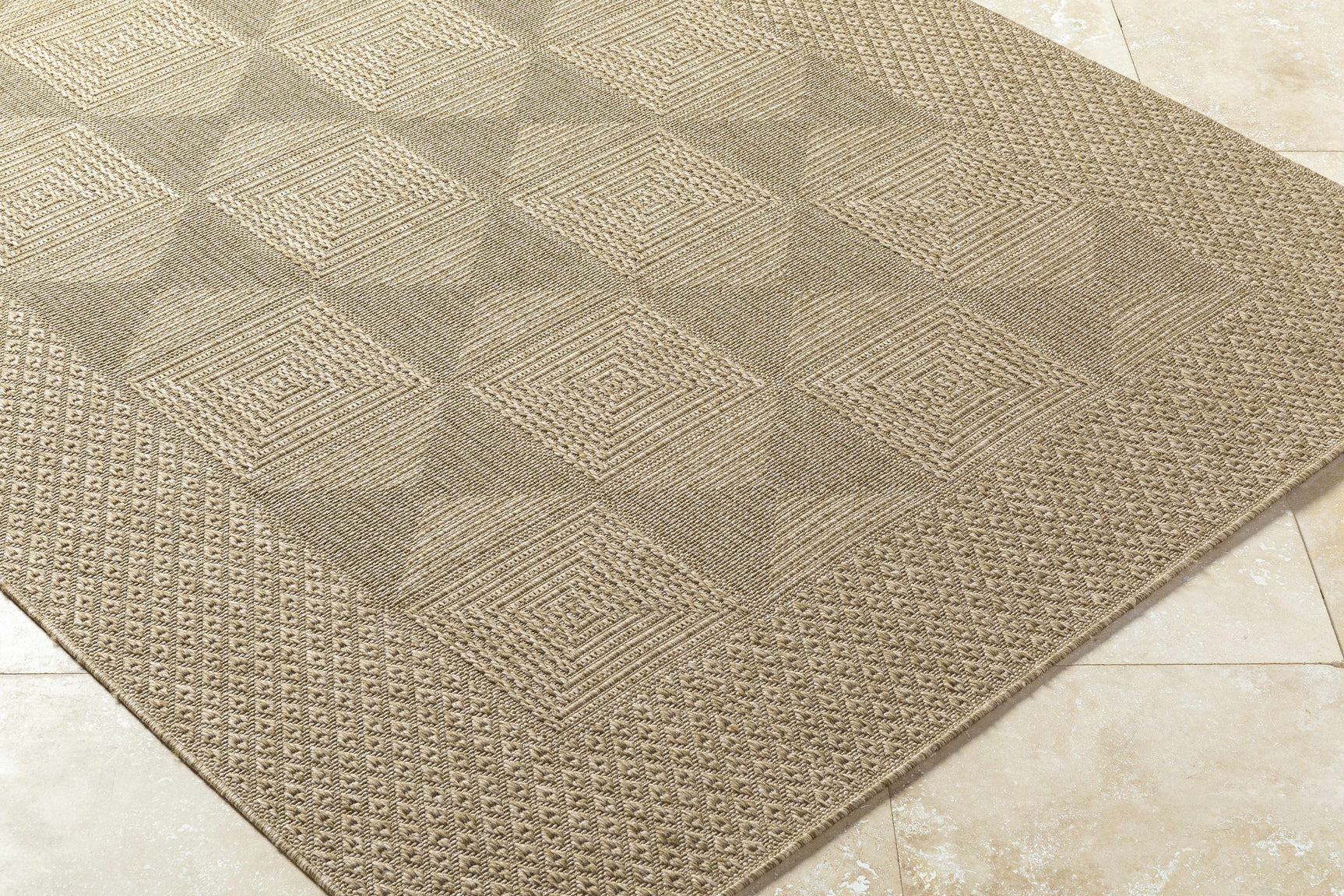 Anabia Brown Outdoor Area Rug - Ornate Home