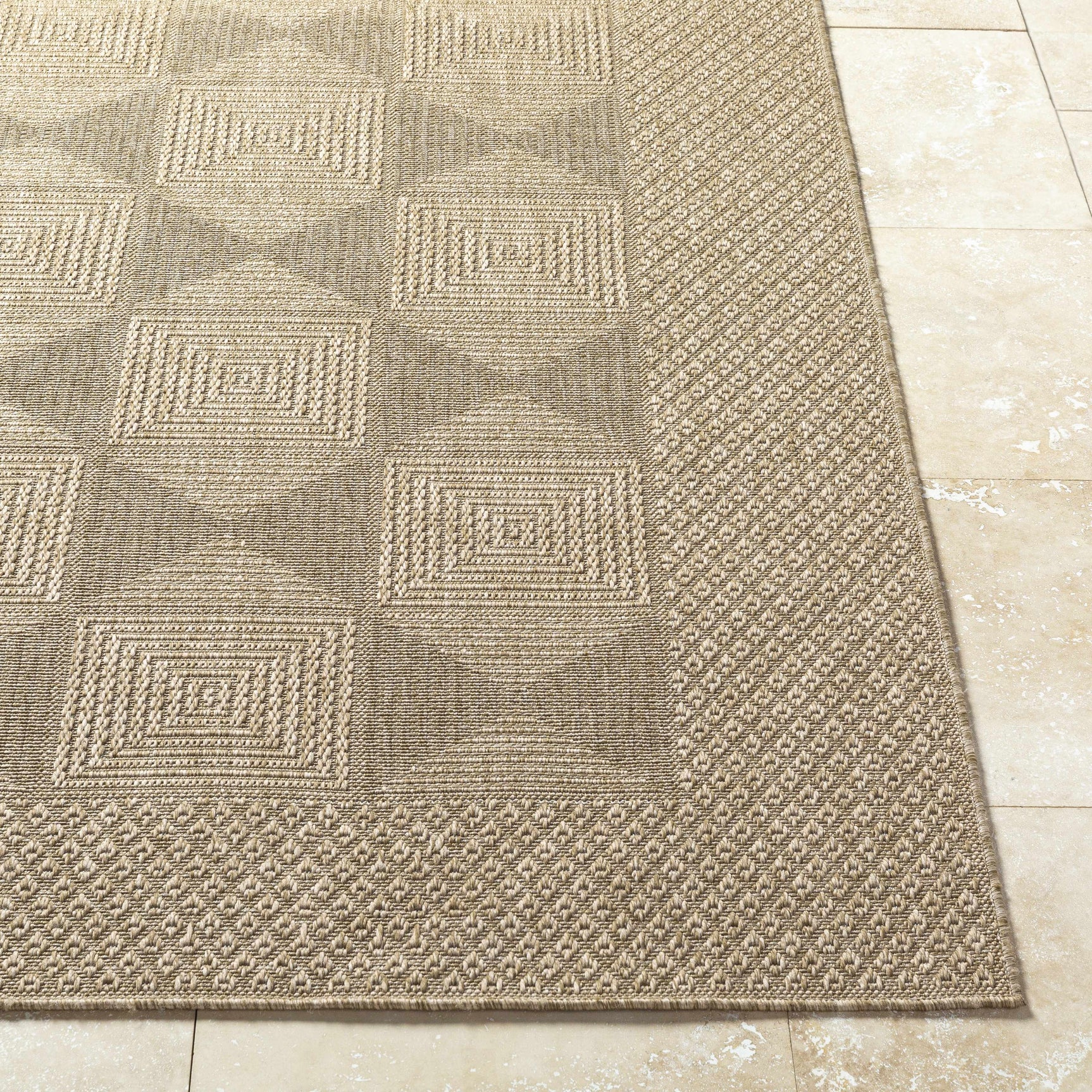 Anabia Brown Outdoor Area Rug - Ornate Home