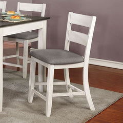 Anadia Antique White/Gray Counter Height Side Chair (Set of 2) - Ornate Home