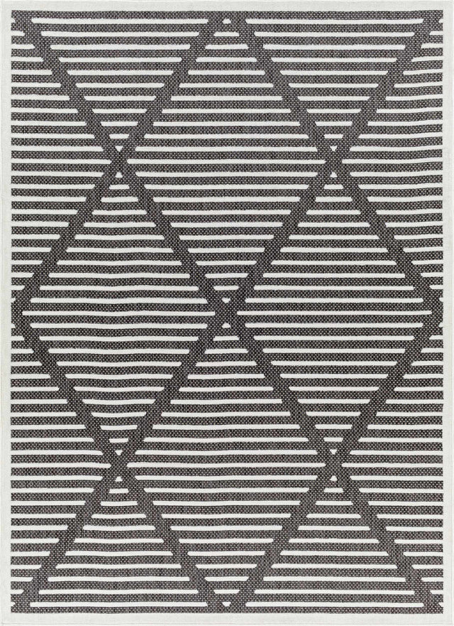 Anah 3D Black Outdoor Rug - Ornate Home