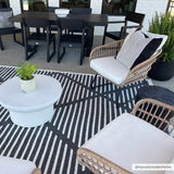 Anah 3D Black Outdoor Rug - Ornate Home