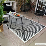 Anah 3D Black Outdoor Rug - Ornate Home
