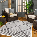 Anah 3D Black Outdoor Rug - Ornate Home