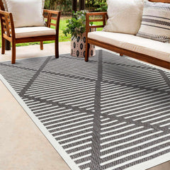 Anah 3D Black Outdoor Rug - Ornate Home
