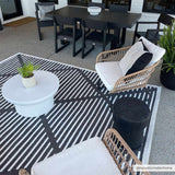 Anah 3D Black Outdoor Rug - Ornate Home