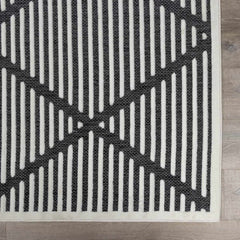 Anah 3D Black Outdoor Rug - Ornate Home