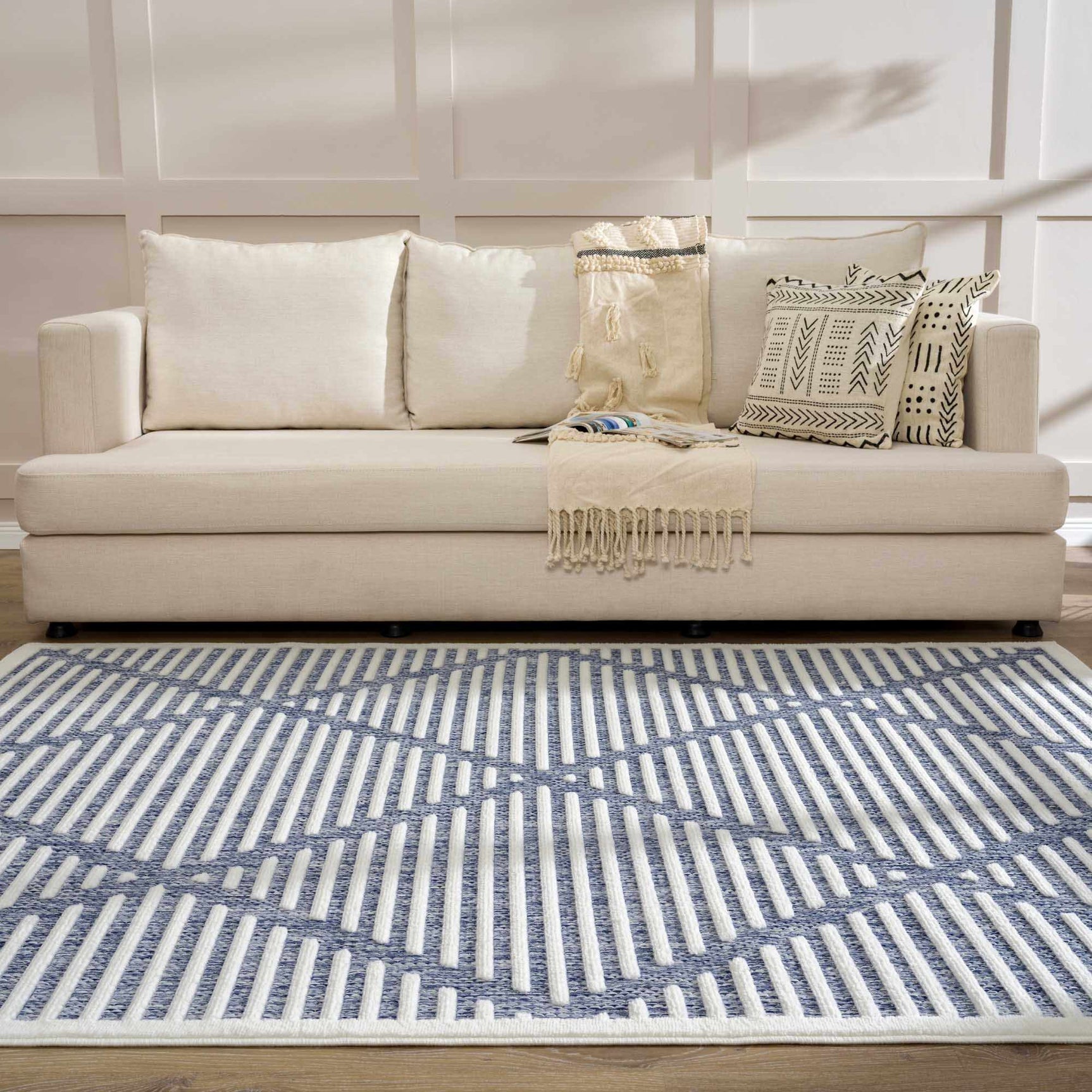 Anah Blue Outdoor Rug - Ornate Home