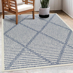 Anah Blue Outdoor Rug - Ornate Home