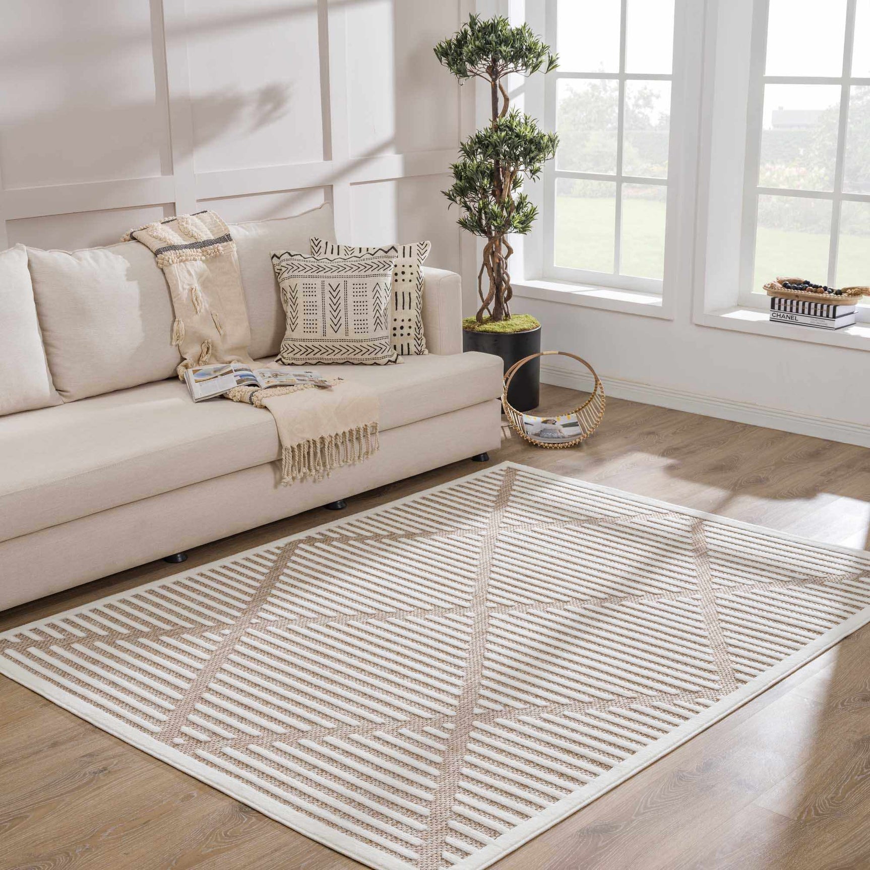 Anah Cream Outdoor Rug - Ornate Home
