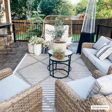 Anah Cream Outdoor Rug - Ornate Home