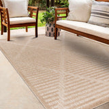 Anah Tan Outdoor Rug - Clearance - Ornate Home