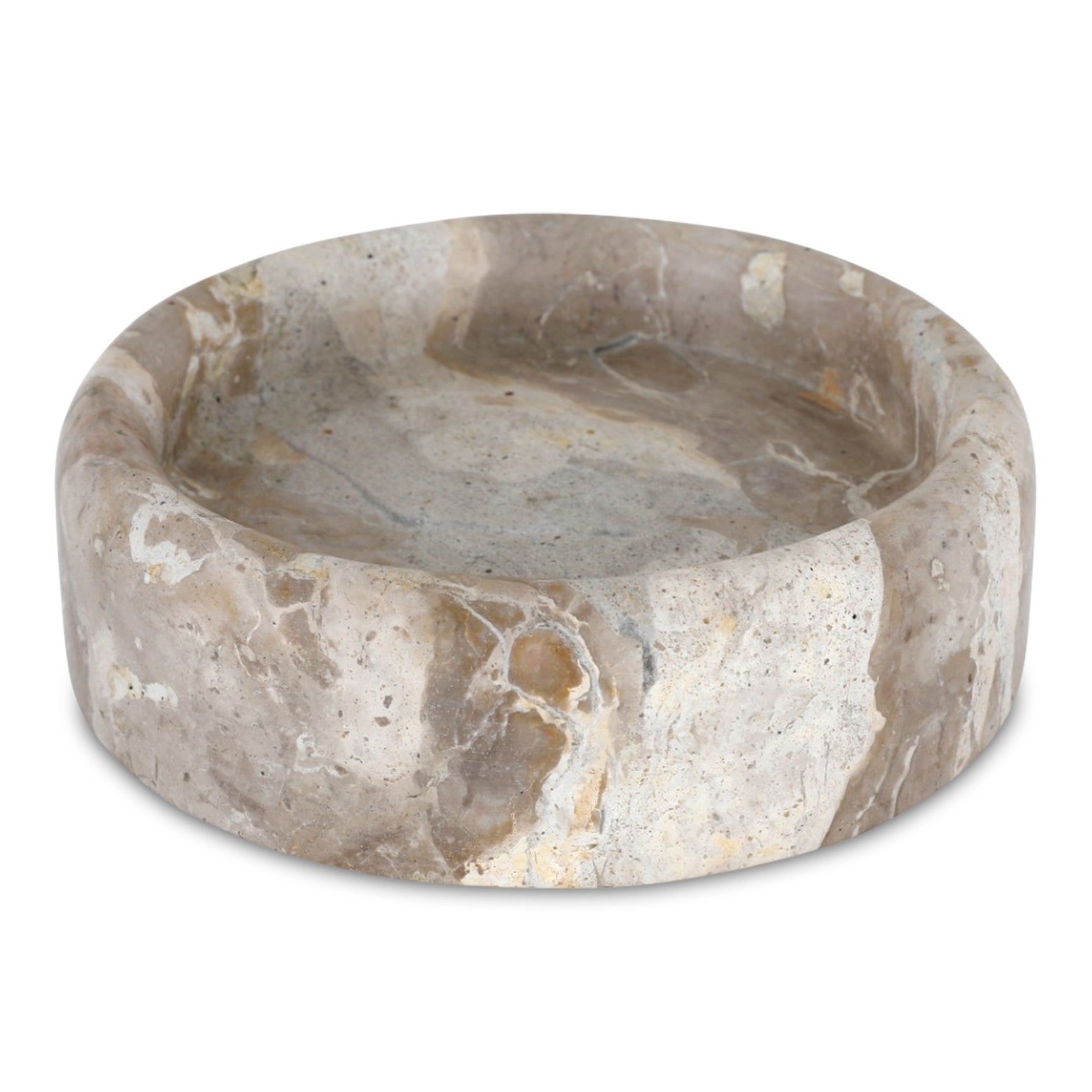 Anais Beige Marble Catchall - Ornate Home