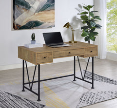 Analiese Mango 47-inch 3-drawer Writing Desk - Ornate Home