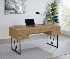 Analiese Mango 63-inch 4-drawer Writing Desk - Ornate Home