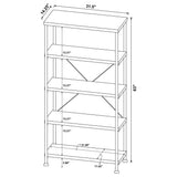 Analiese Mango 63-inch 4-shelf Bookshelf - Ornate Home