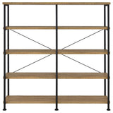 Analiese Mango 63-inch 4-shelf Double Bookshelf - Ornate Home