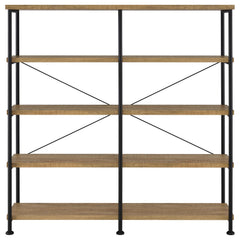 Analiese Mango 63-inch 4-shelf Double Bookshelf - Ornate Home