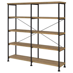 Analiese Mango 63-inch 4-shelf Double Bookshelf - Ornate Home