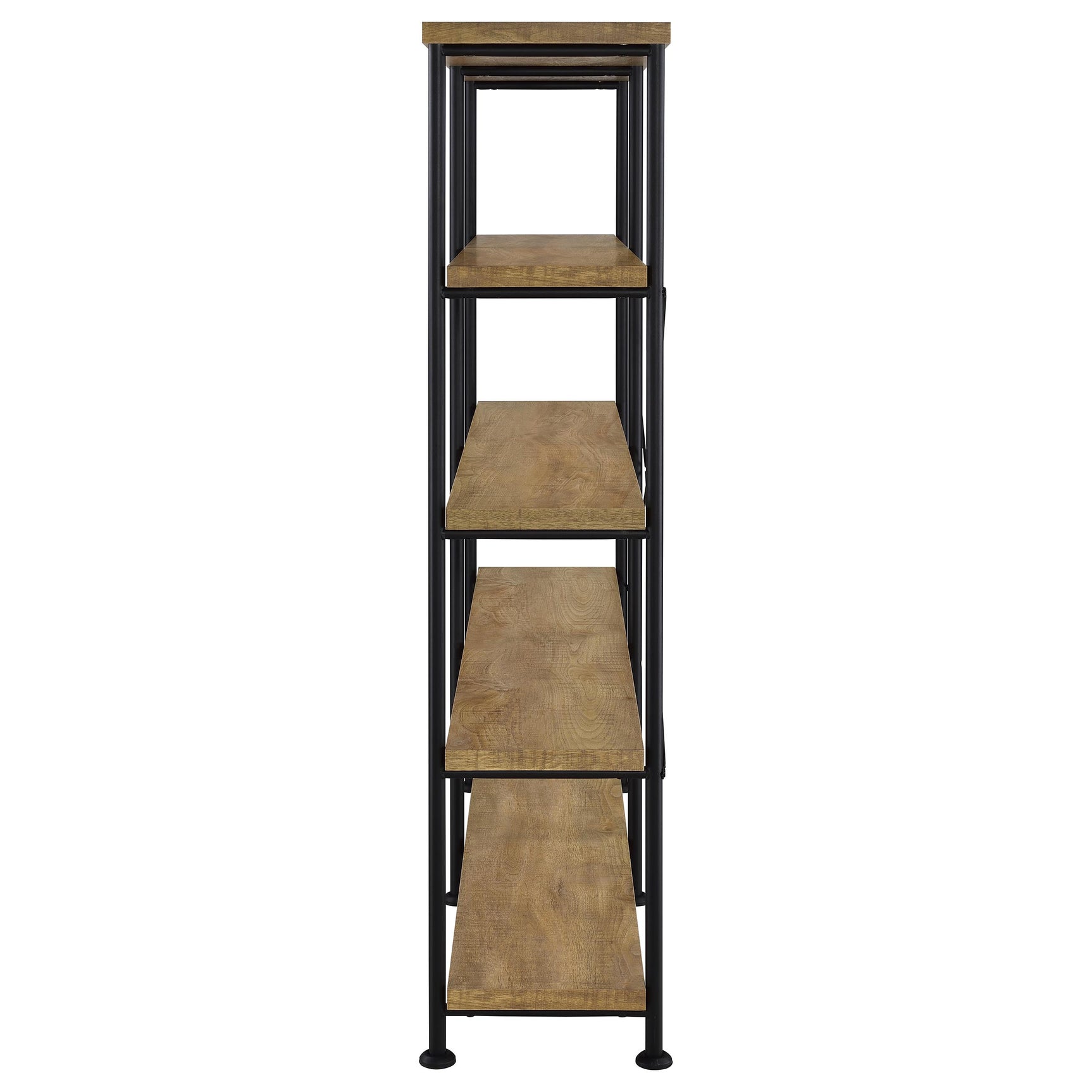 Analiese Mango 63-inch 4-shelf Double Bookshelf - Ornate Home