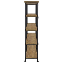 Analiese Mango 63-inch 4-shelf Double Bookshelf - Ornate Home