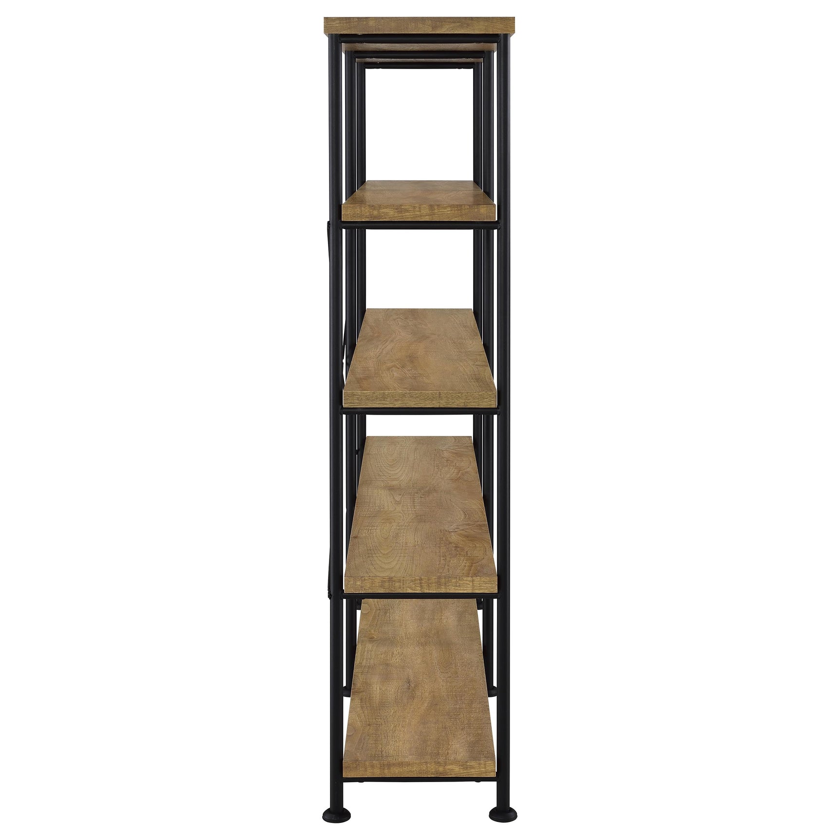 Analiese Mango 63-inch 4-shelf Double Bookshelf - Ornate Home