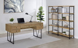 Analiese Mango 63-inch 4-shelf Double Bookshelf - Ornate Home