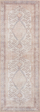 Analu Peach Washable Area Rug - Ornate Home