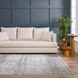 Anana Silver Blue & Beige Area Rug - Clearance - Ornate Home