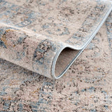 Anana Silver Blue & Beige Area Rug - Clearance - Ornate Home
