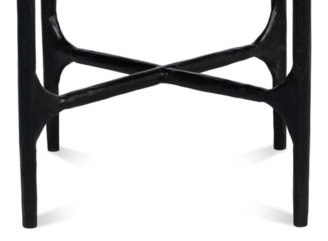 Anapa White Round End Table - Ornate Home