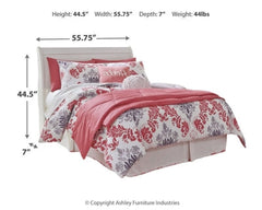 Anarasia Full Sleigh Headboard, Dresser and Mirror - Ornate Home