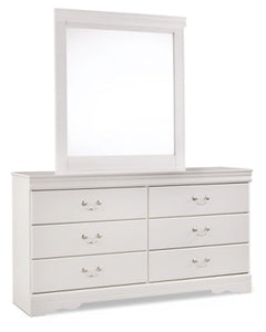 Anarasia Queen Sleigh Bedroom Set with Dresser and Mirror - Ornate Home
