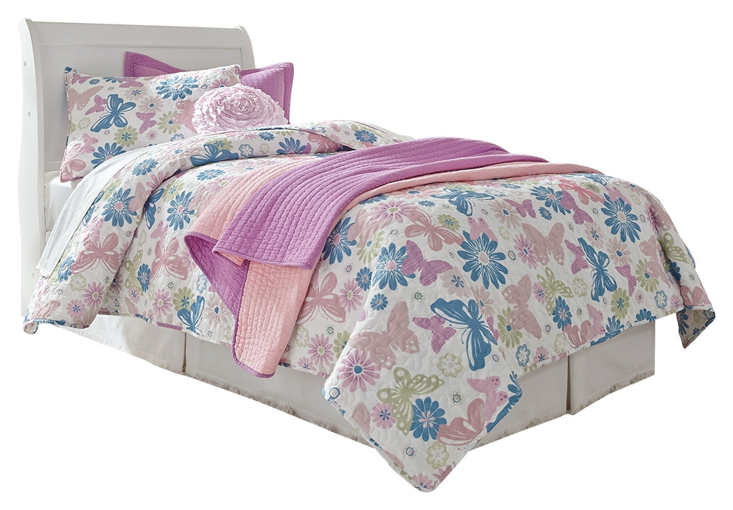 Anarasia Twin Sleigh Headboard, Dresser and Mirror (Online Special Price) - Ornate Home