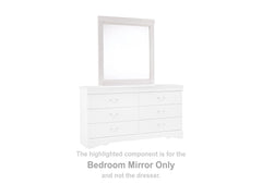 Anarasia White Bedroom Mirror - Ornate Home
