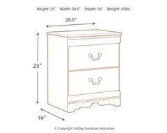 Anarasia White Nightstand - Ornate Home