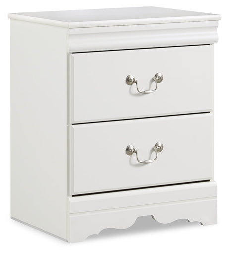 Anarasia White Nightstand - Ornate Home