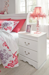 Anarasia White Nightstand - Ornate Home