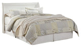 Anarasia White Queen Sleigh Headboard, Dresser and Mirror (Online Special Price) - Ornate Home
