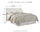 Anarasia White Queen Sleigh Headboard, Dresser and Mirror (Online Special Price) - Ornate Home