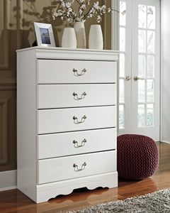 Anarasia White Twin Sleigh Bed, Chest and Nightstand - Ornate Home